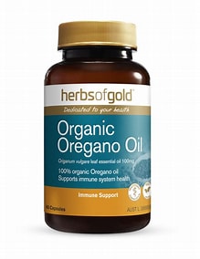 Organic Oregano Oil 60 Caps Herbs Of Gold
