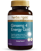 Ginseng 4 Energy Gold 30 Tabs Herbs of Gold
